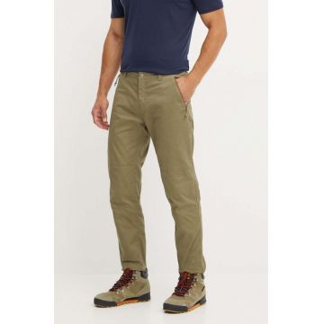 Fjallraven pantaloni de exterior Vardag culoarea verde, F86666.620