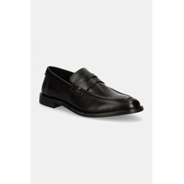 Gant mocasini de piele Lozham barbati, culoarea negru, 29671746 G00