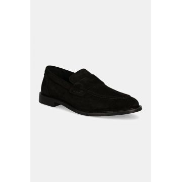 Gant mocasini din piele intoarsa Lozham barbati, culoarea negru, 29673745 G00