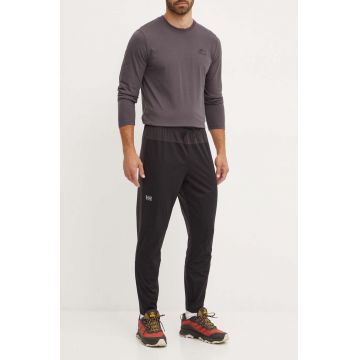 Helly Hansen pantaloni de trening Tech Trail culoarea negru, 63355