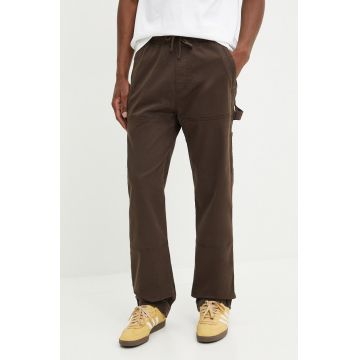 Hollister Co. pantaloni barbati, culoarea maro, drept, KI330-4086