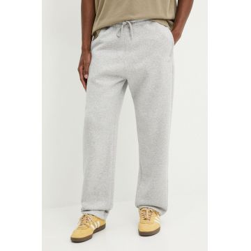 Hollister Co. pantaloni de trening culoarea gri, melanj, KI334-4080