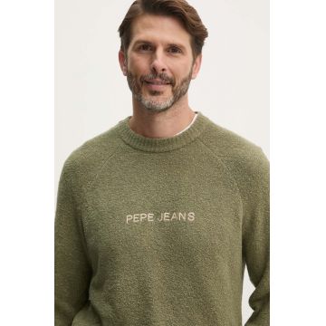 Pepe Jeans pulover CLOY barbati, culoarea verde, light, PM702461