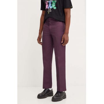 Dickies pantaloni 874 barbati, culoarea violet, drept