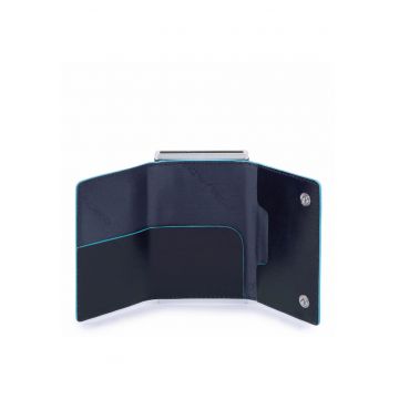 Portofel Compact Blue Square Barbati