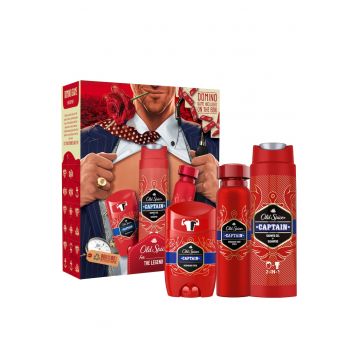 Set Cadou Gentleman Captain: Gel de dus - 250 ml + Deodorant stick - 50 ml + Deodorant spray - 150 ml