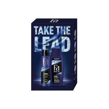 Set cadou pentru barbati: Gel de dus Men Sport - 250 ml & Deodorant spray anti-perspirant Sport - 150 ml