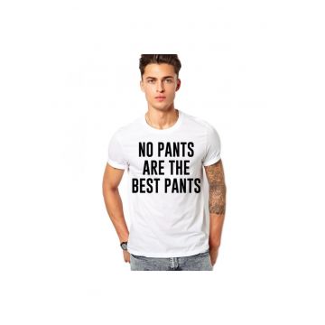 Tricou alb barbati - No pants