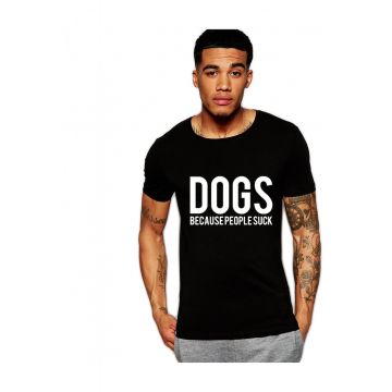 Tricou negru barbati - Dogs