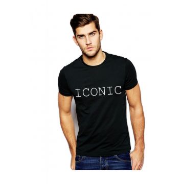 Tricou negru barbati - ICONIC