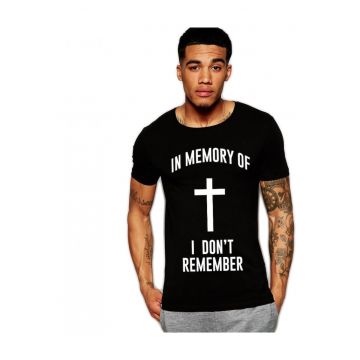 Tricou negru barbati - In memory -