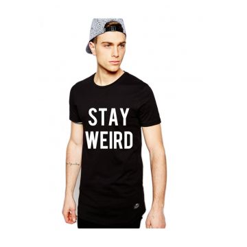 Tricou negru barbati - Stay Wired