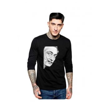 Bluza barbati neagra - Dali - Portret