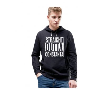 Hanorac Barbati Negru - Straight Outta Constanta