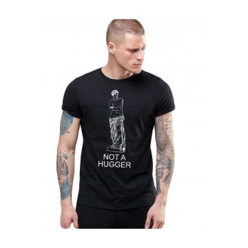 Tricou barbati negru - Not a hugger