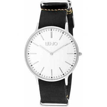 Ceas barbati - LIUJO - Model TLJ965 - Piele naturala/Otel - 41mm - Negru/Argintiu