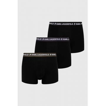 Karl Lagerfeld boxeri 3-pack barbati, culoarea negru