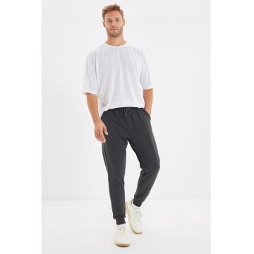 Pantaloni regular fit de trening cu snur