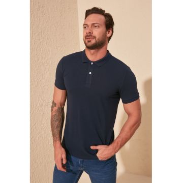 Tricou polo slim fit de bumbac