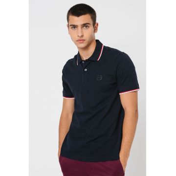 Tricou polo slim fit din bumbac