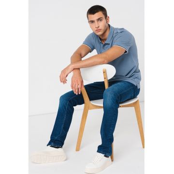 Tricou polo slim fit din bumbac