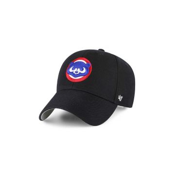 47 brand sapca MLB Chicago Cubs culoarea negru, cu imprimeu, B-MVP05WBV-BKH