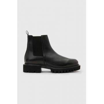 AllSaints ghete chelsea de piele VINCE BOOT barbati, culoarea negru, M050FB