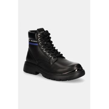 Karl Lagerfeld pantofi MASON barbati, culoarea negru, KL13055