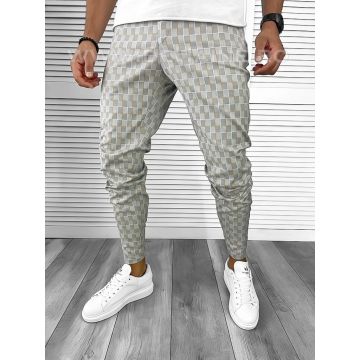 Pantaloni barbati eleganti gri B1843 D6-3.4