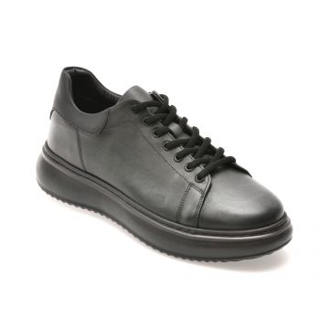 Pantofi casual GRYXX negri, 208504, din piele naturala