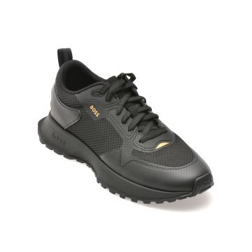 Pantofi sport BOSS negri, 3195, din material textil