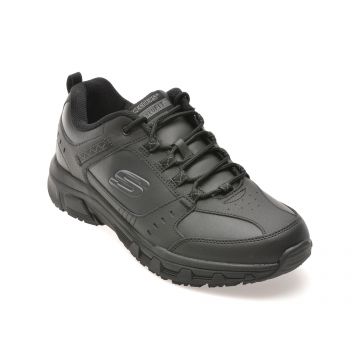 Pantofi sport SKECHERS negri, 51896, din piele ecologica