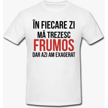 Tricou In Fiecare Zi Ma Trezesc Frumos Dar Azi Am Exagerat Mesaj Funny Unisex