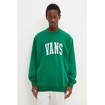 Vans bluza barbati, culoarea verde, cu imprimeu, VN000HP7J5F1