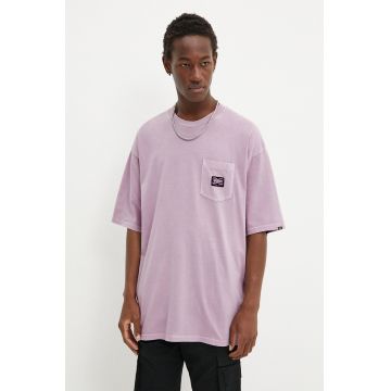 Vans tricou barbati, culoarea violet, neted, VN000HESD451