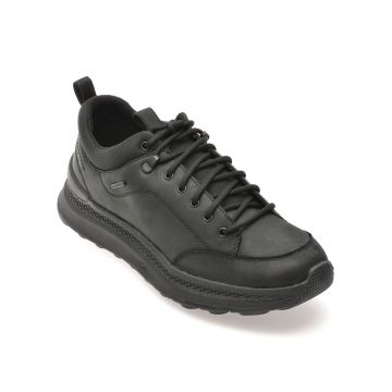 Pantofi casual GEOX negri, U46HMB, din piele naturala