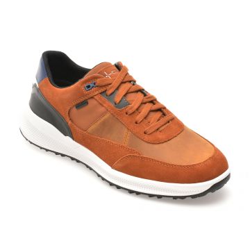 Pantofi sport GEOX maro, U36E0A, din piele naturala