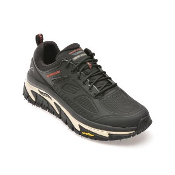 Pantofi sport SKECHERS negri, 237333, din piele naturala