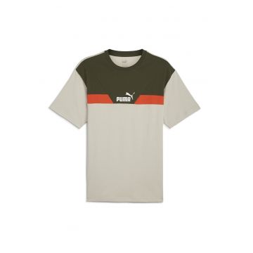 Tricou de bumbac colorblock Power