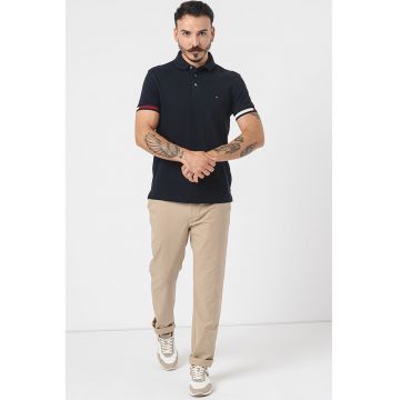 Tricou polo din amestec de bumbac organic