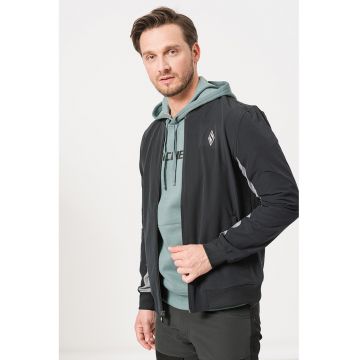 Bluza sport cu fermoar si buzunare oblice pentru fitness Skechweave