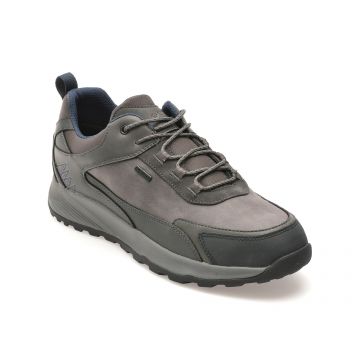 Pantofi casual GEOX gri, U46EZA, din piele ecologica