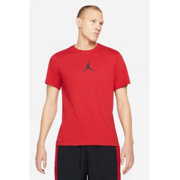 Tricou cu decolteu la baza gatului si logo Jordan Jumpman