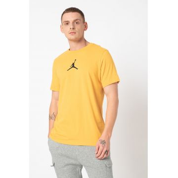 Tricou cu decolteu la baza gatului si logo Jordan Jumpman