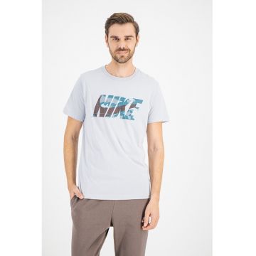 Tricou cu imprimeu logo - pentru fitness