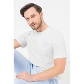 Tricou de bumbac cu logo brodat Sportswear Essential