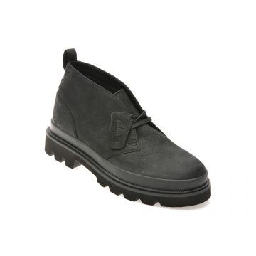 Ghete casual CLARKS negre, BADEDB, din nabuc