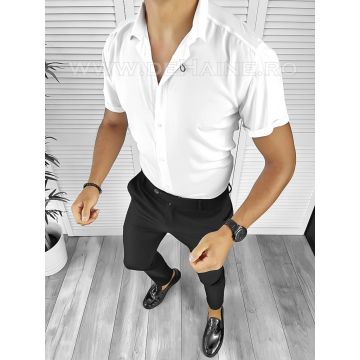 Camasa barbati casual alba slim fit B8410 O5-2.2