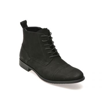 Ghete elegante ALDO negre, 13814282, din piele intoarsa