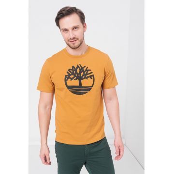 Tricou de bumbac cu logo Kennebec River Tree